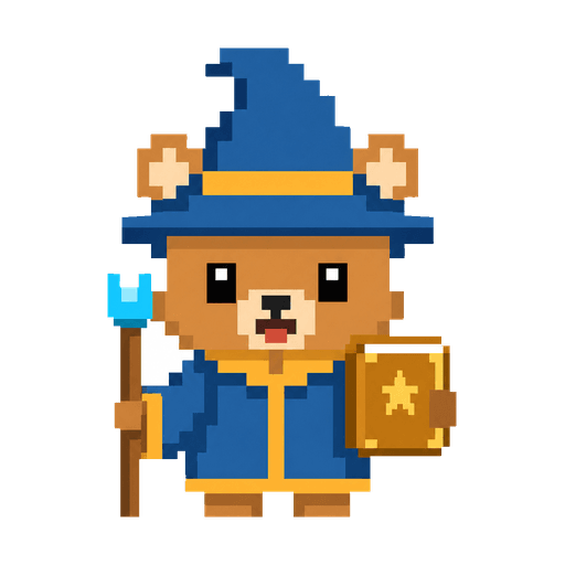Wizard bear, the EC Database mascot