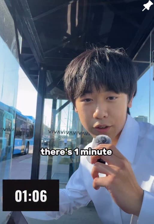 Reel: there's 1 minute